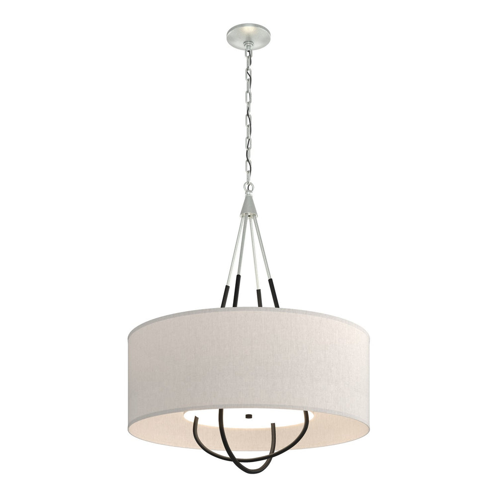 Hubbardton Forge - Four Light Pendant - Loop - Vintage Platinum- Union Lighting Luminaires Decor