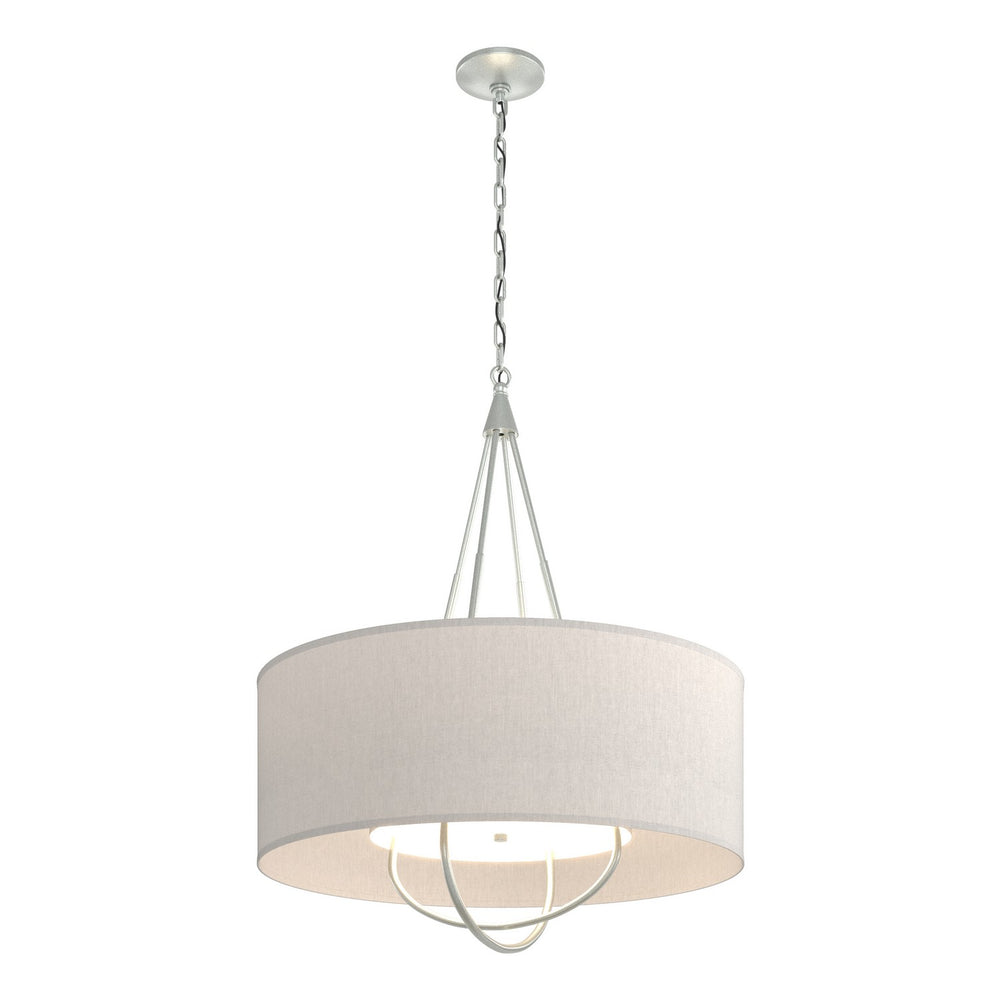 Hubbardton Forge - Four Light Pendant - Loop - Vintage Platinum- Union Lighting Luminaires Decor