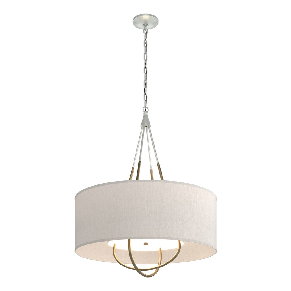 Hubbardton Forge - Four Light Pendant - Loop - Vintage Platinum- Union Lighting Luminaires Decor