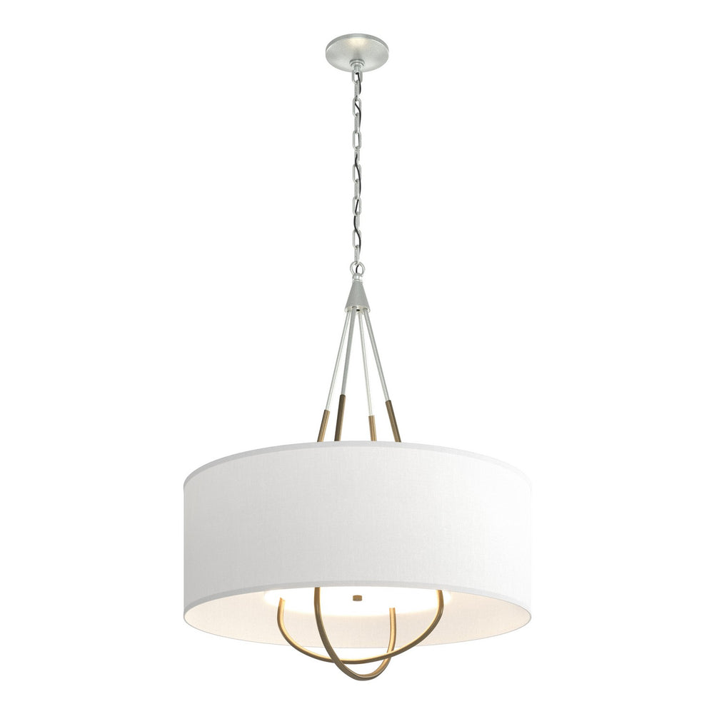 Hubbardton Forge - Four Light Pendant - Loop - Vintage Platinum- Union Lighting Luminaires Decor