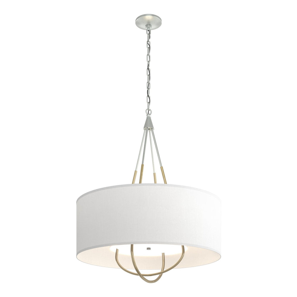 Hubbardton Forge - Four Light Pendant - Loop - Vintage Platinum- Union Lighting Luminaires Decor