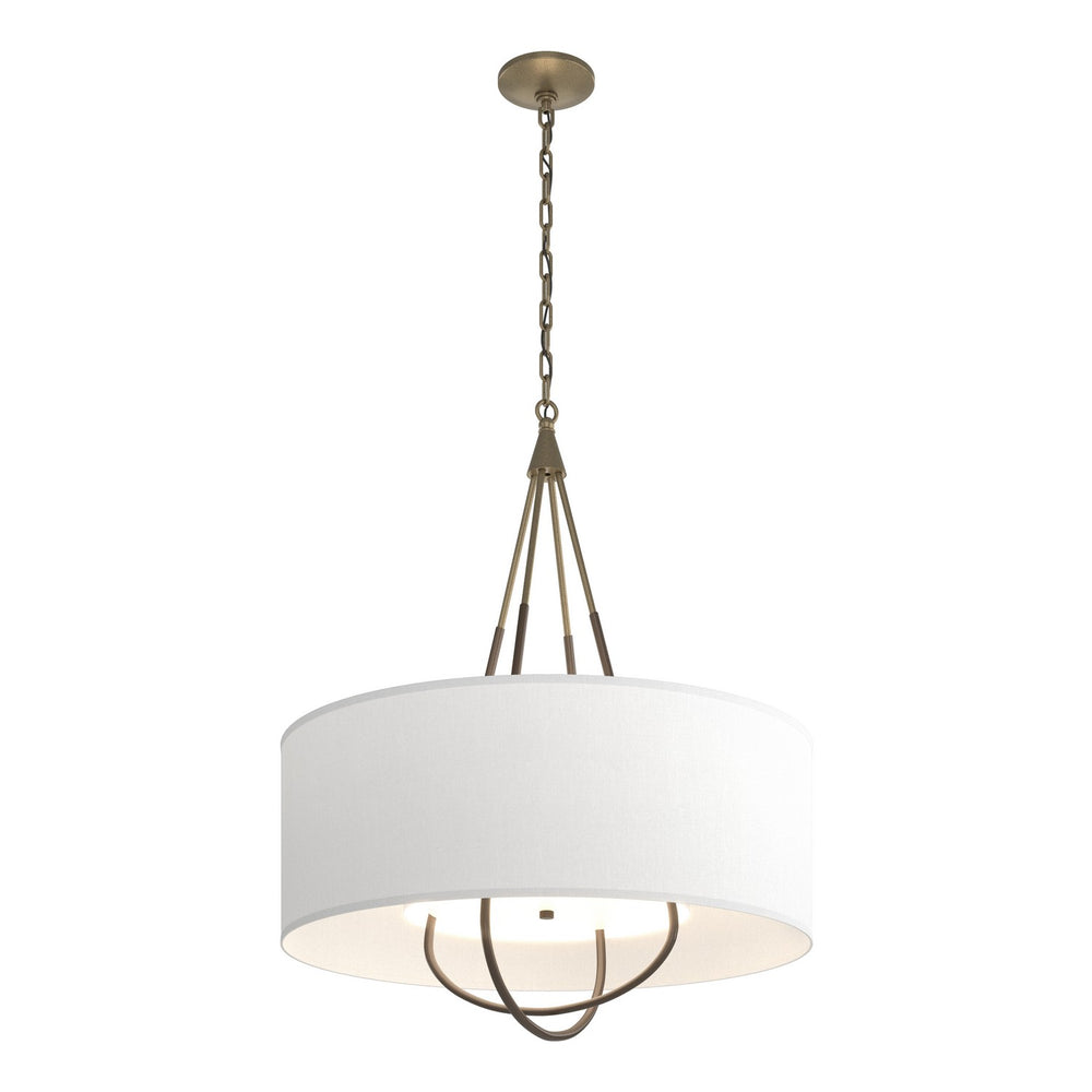 Hubbardton Forge - Four Light Pendant - Loop - Soft Gold- Union Lighting Luminaires Decor