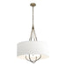 Hubbardton Forge - Four Light Pendant - Loop - Soft Gold- Union Lighting Luminaires Decor