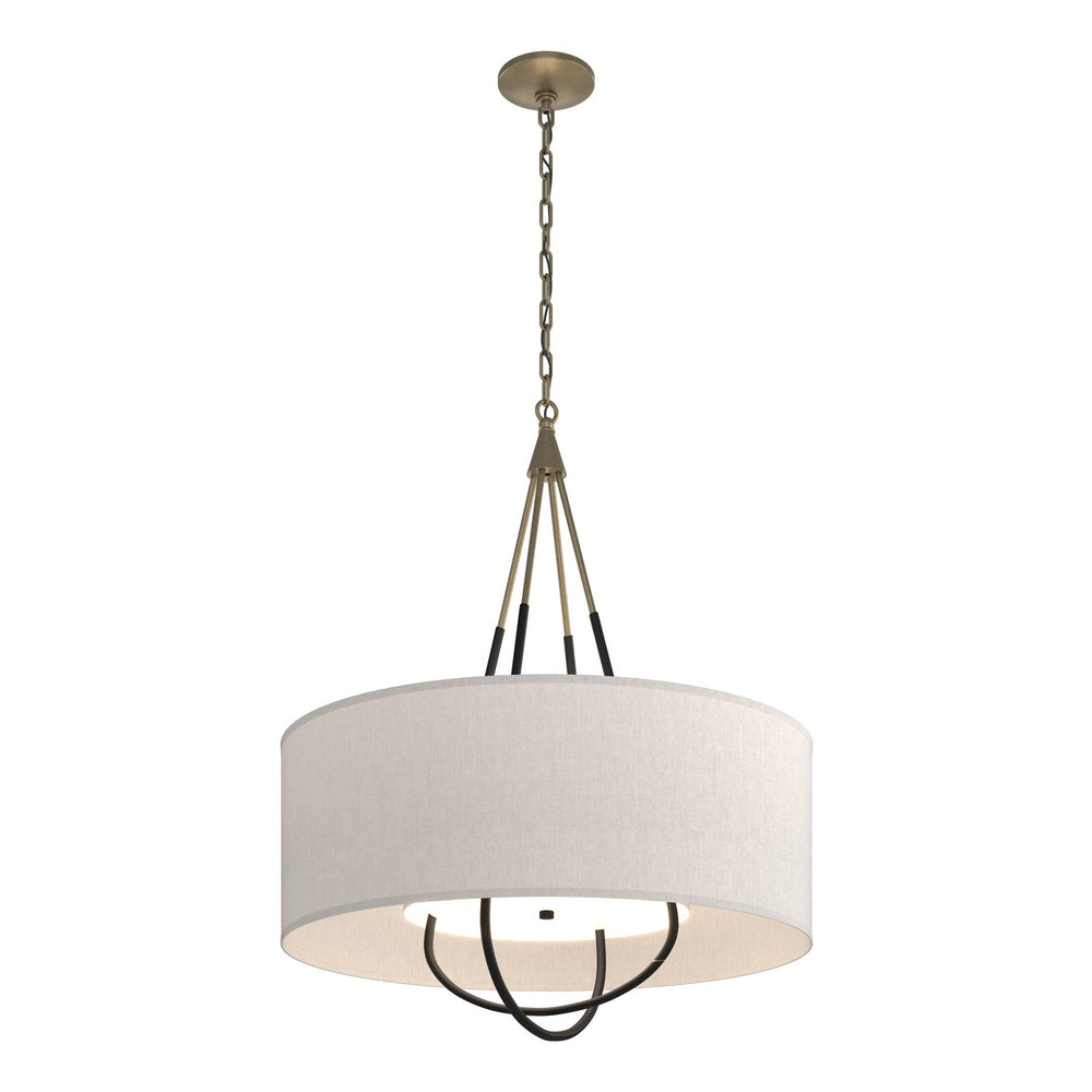 Hubbardton Forge - Four Light Pendant - Loop - Soft Gold- Union Lighting Luminaires Decor