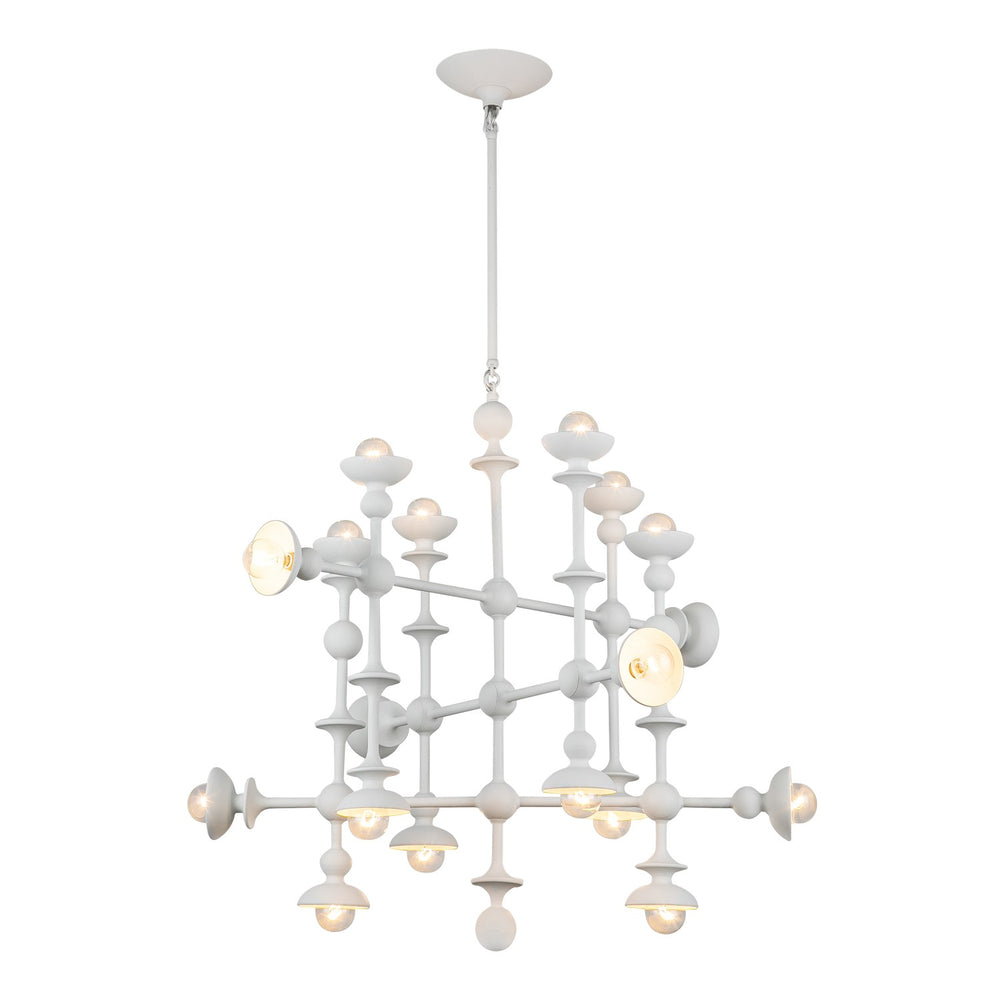 Alora Canada - 18 Light Chandelier - Cadence - Antique White- Union Lighting Luminaires Decor