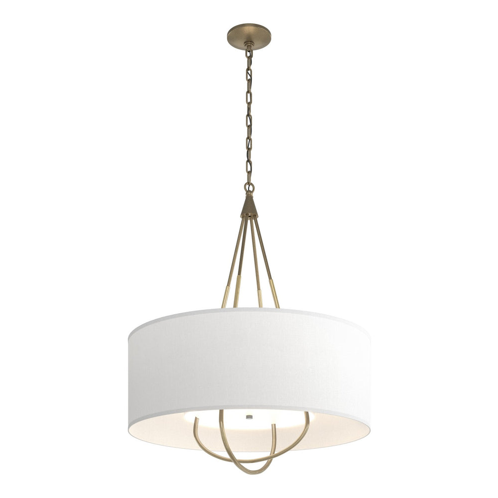 Hubbardton Forge - Four Light Pendant - Loop - Soft Gold- Union Lighting Luminaires Decor