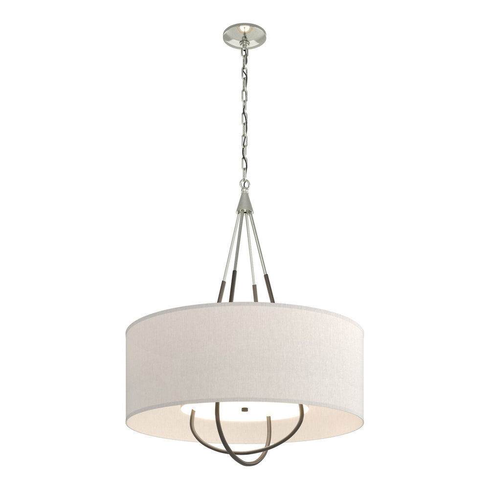 Hubbardton Forge - Four Light Pendant - Loop - Sterling- Union Lighting Luminaires Decor