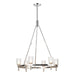 Hubbardton Forge - Four Light Pendant - Loop - Modern Brass- Union Lighting Luminaires Decor