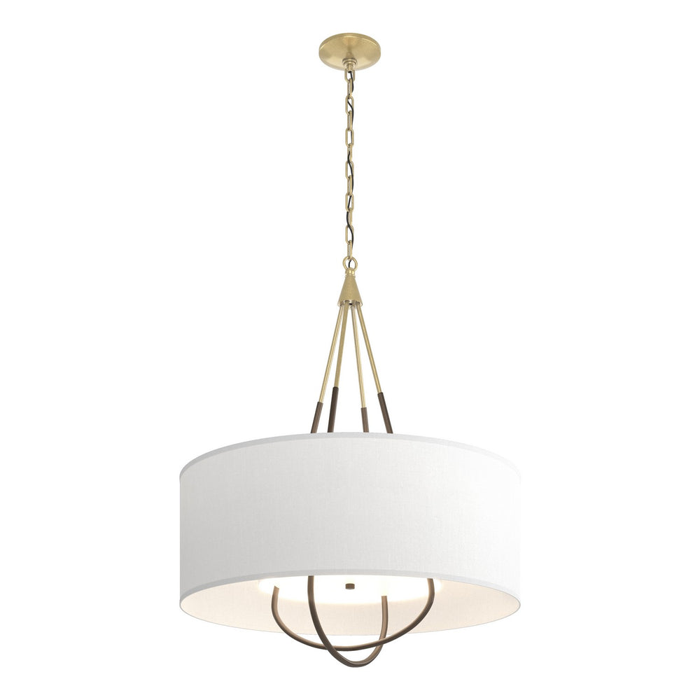 Hubbardton Forge - Four Light Pendant - Loop - Modern Brass- Union Lighting Luminaires Decor