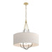 Hubbardton Forge - Four Light Pendant - Loop - Modern Brass- Union Lighting Luminaires Decor