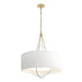 Hubbardton Forge - Four Light Pendant - Loop - Modern Brass- Union Lighting Luminaires Decor