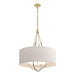 Hubbardton Forge - Four Light Pendant - Loop - Modern Brass- Union Lighting Luminaires Decor