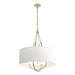 Hubbardton Forge - Four Light Pendant - Loop - Modern Brass- Union Lighting Luminaires Decor
