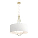 Hubbardton Forge - Four Light Pendant - Loop - Modern Brass- Union Lighting Luminaires Decor