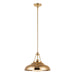 Alora Canada - One Light Pendant - Palmetto - Polished Brass/Glossy Opal Glass- Union Lighting Luminaires Decor