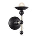 Alora Canada - One Light Wall Sconce - Nadine - Matte Black/Natural Cotton- Union Lighting Luminaires Decor
