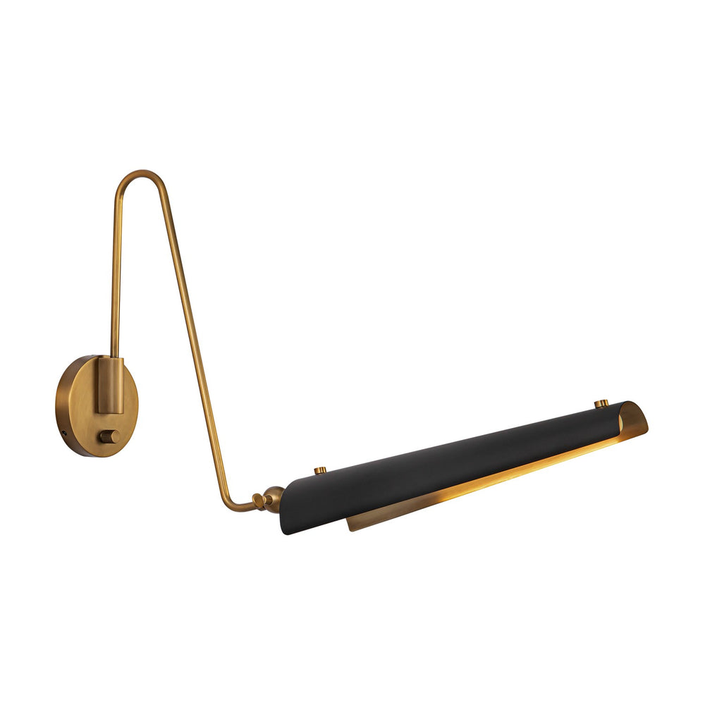 Alora Canada - LED Vanity - Osorio - Matte Black/Vintage Brass- Union Lighting Luminaires Decor