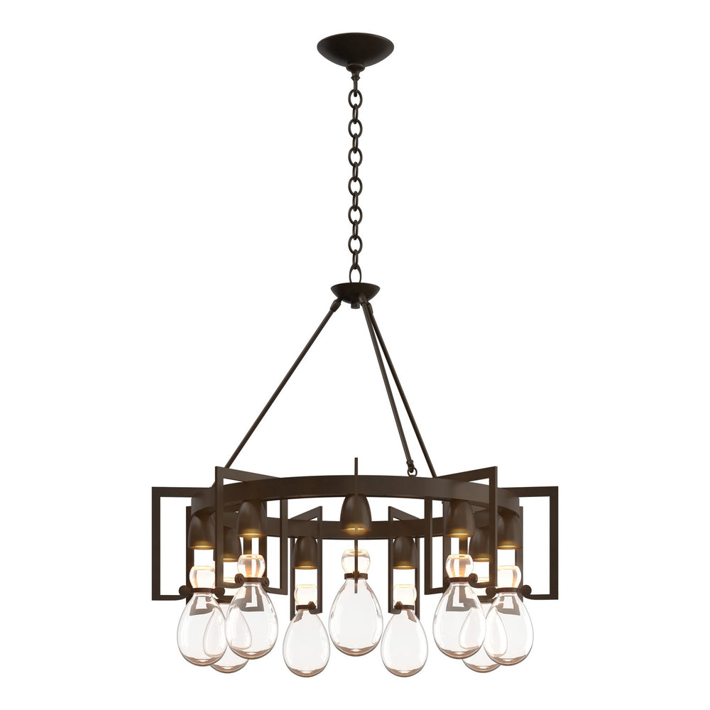 Hubbardton Forge - Nine Light Chandelier - Apothecary - Bronze- Union Lighting Luminaires Decor
