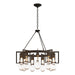 Hubbardton Forge - Nine Light Chandelier - Apothecary - Dark Smoke- Union Lighting Luminaires Decor