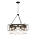 Hubbardton Forge - Nine Light Chandelier - Apothecary - Natural Iron- Union Lighting Luminaires Decor