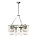 Hubbardton Forge - Nine Light Chandelier - Apothecary - Sterling- Union Lighting Luminaires Decor