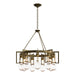Hubbardton Forge - Nine Light Chandelier - Apothecary - Modern Brass- Union Lighting Luminaires Decor