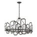 Hubbardton Forge - Eight Light Chandelier - Gatsby - Dark Smoke- Union Lighting Luminaires Decor