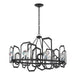 Hubbardton Forge - Eight Light Chandelier - Gatsby - Black- Union Lighting Luminaires Decor