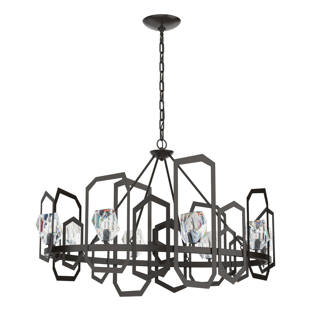 Hubbardton Forge - Eight Light Chandelier - Gatsby - Oil Rubbed Bronze- Union Lighting Luminaires Decor