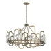 Hubbardton Forge - Eight Light Chandelier - Gatsby - Soft Gold- Union Lighting Luminaires Decor