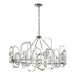 Hubbardton Forge - Eight Light Chandelier - Gatsby - Sterling- Union Lighting Luminaires Decor