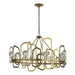 Hubbardton Forge - Eight Light Chandelier - Gatsby - Modern Brass- Union Lighting Luminaires Decor