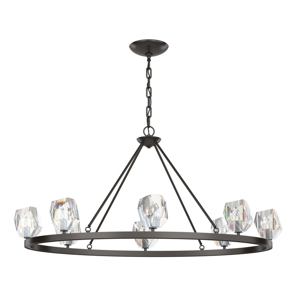 Hubbardton Forge - Eight Light Chandelier - Gatsby - Oil Rubbed Bronze- Union Lighting Luminaires Decor