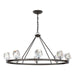 Hubbardton Forge - Eight Light Chandelier - Gatsby - Oil Rubbed Bronze- Union Lighting Luminaires Decor