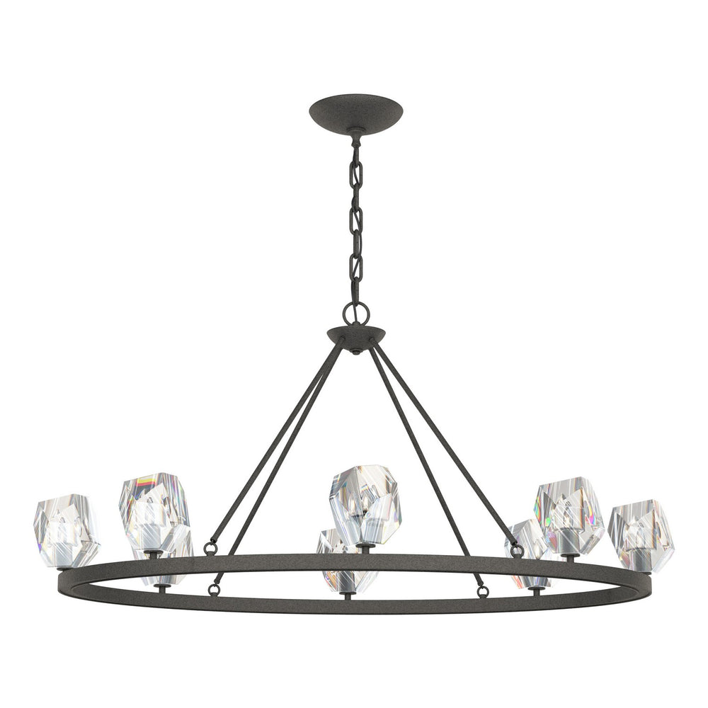 Hubbardton Forge - Eight Light Chandelier - Gatsby - Natural Iron- Union Lighting Luminaires Decor