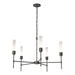 Hubbardton Forge - Five Light Chandelier - Vela - Natural Iron- Union Lighting Luminaires Decor
