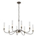 Hubbardton Forge - Eight Light Chandelier - Grace - Bronze- Union Lighting Luminaires Decor