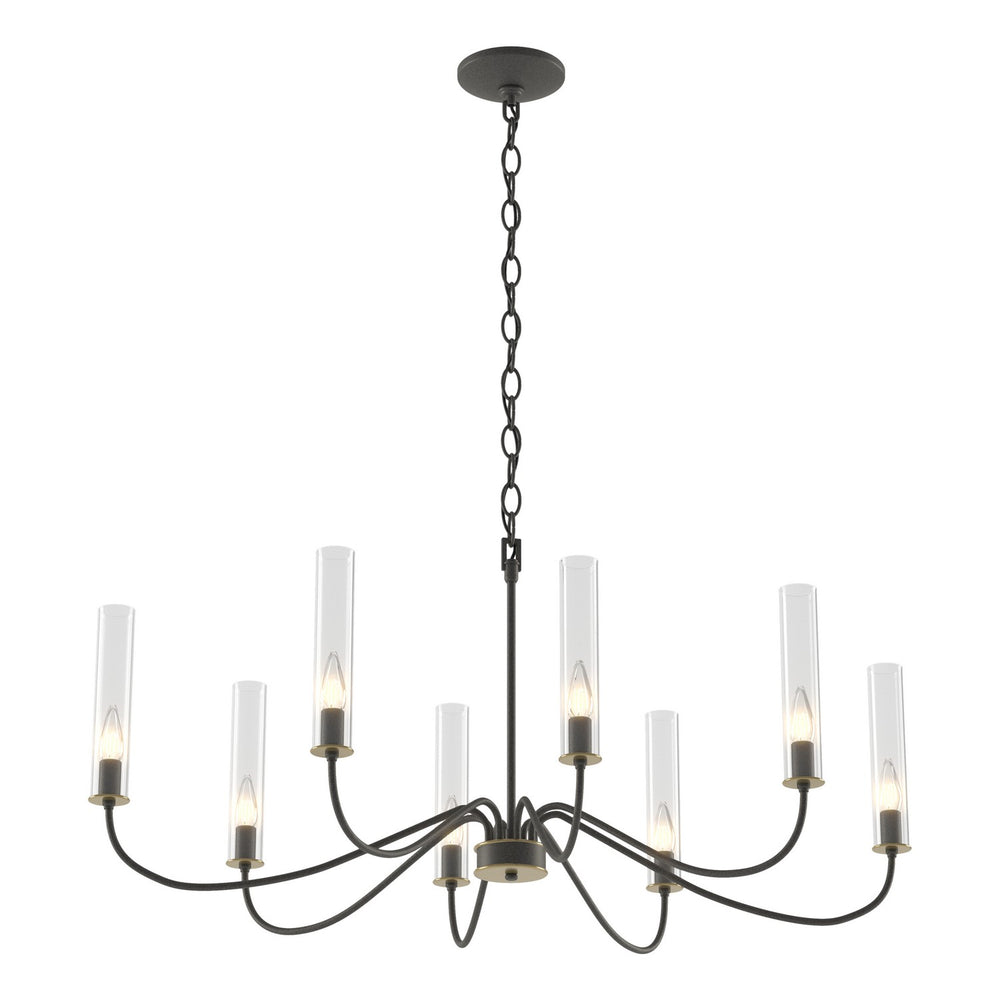 Hubbardton Forge - Eight Light Chandelier - Grace - Natural Iron- Union Lighting Luminaires Decor