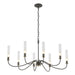 Hubbardton Forge - Eight Light Chandelier - Grace - Natural Iron- Union Lighting Luminaires Decor