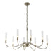 Hubbardton Forge - Eight Light Chandelier - Grace - Soft Gold- Union Lighting Luminaires Decor