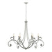 Hubbardton Forge - Six Light Chandelier - Bella - Sterling- Union Lighting Luminaires Decor