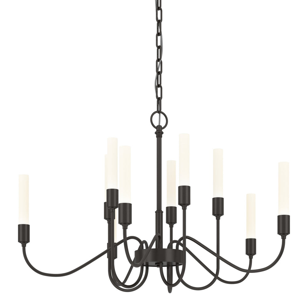 Hubbardton Forge - Ten Light Chandelier - Lisse - Oil Rubbed Bronze- Union Lighting Luminaires Decor