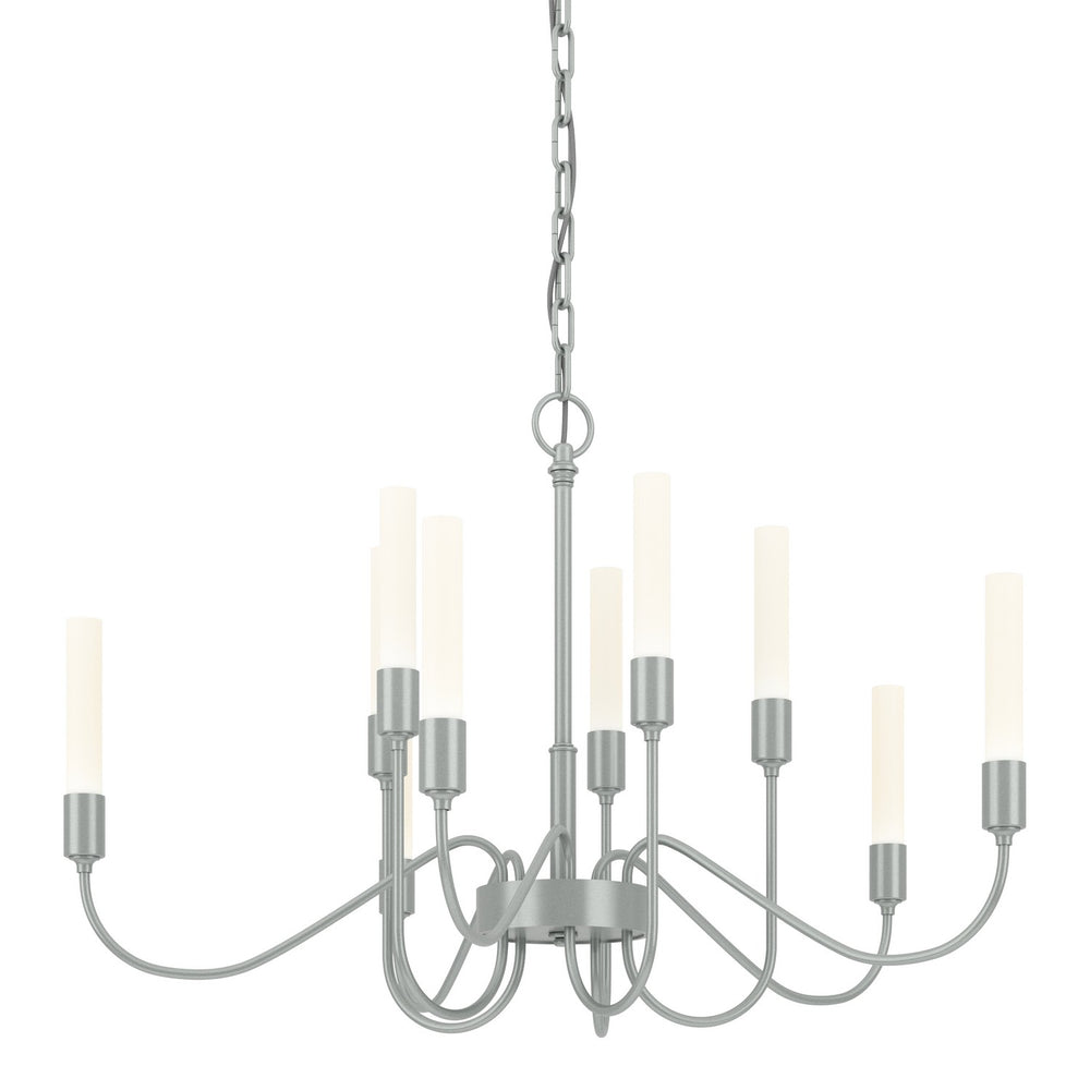 Hubbardton Forge - Ten Light Chandelier - Lisse - Vintage Platinum- Union Lighting Luminaires Decor