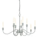 Hubbardton Forge - Ten Light Chandelier - Lisse - Vintage Platinum- Union Lighting Luminaires Decor