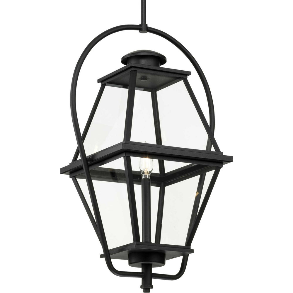 Progress Canada - One Light Outdoor Hanging Lantern - Bradshaw - Black- Union Lighting Luminaires Decor
