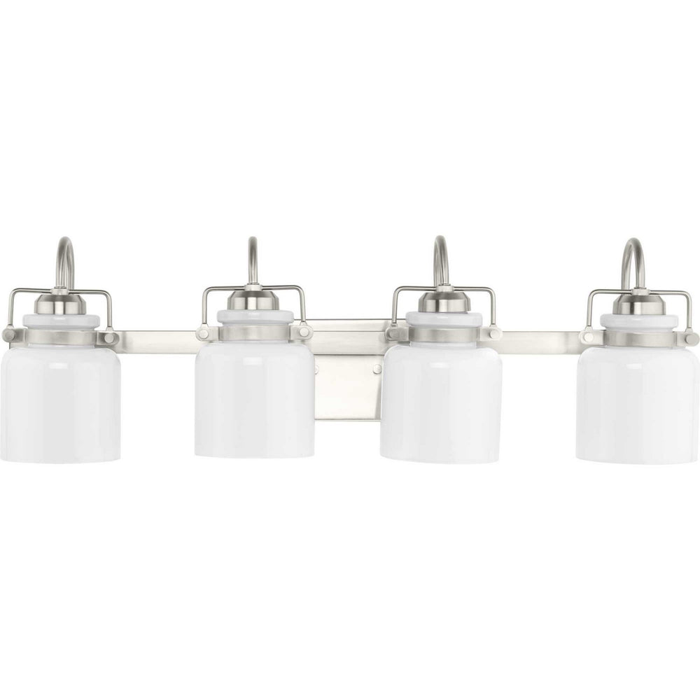 Progress Canada - Four Light Bath - Fessler - Brushed Nickel- Union Lighting Luminaires Decor