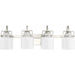 Progress Canada - Four Light Bath - Fessler - Brushed Nickel- Union Lighting Luminaires Decor