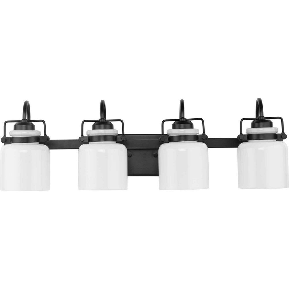 Progress Canada - Four Light Bath - Fessler - Matte Black- Union Lighting Luminaires Decor