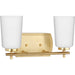 Progress Canada - Two Light Bath - Adley - Satin Brass- Union Lighting Luminaires Decor