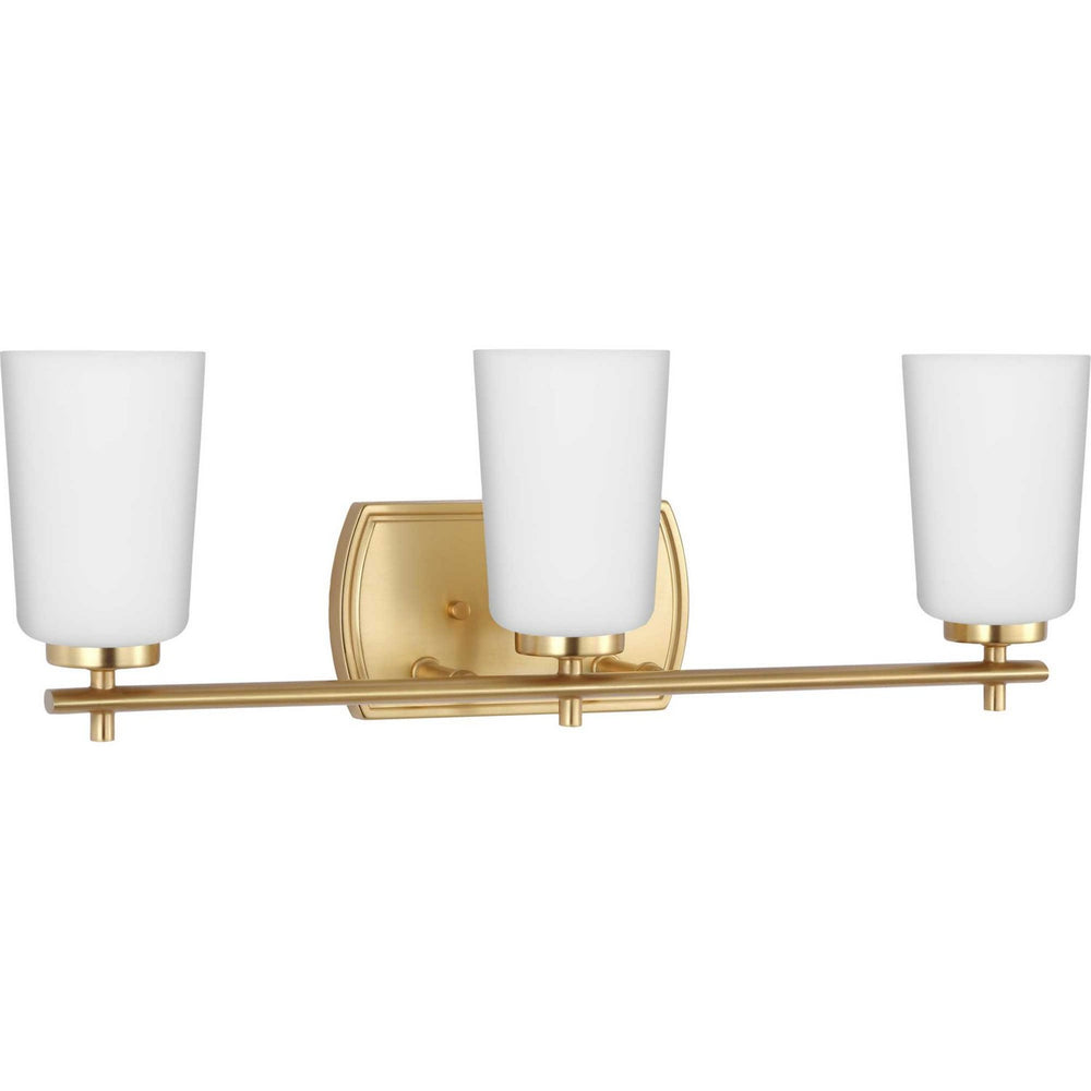 Progress Canada - Three Light Bath - Adley - Satin Brass- Union Lighting Luminaires Decor